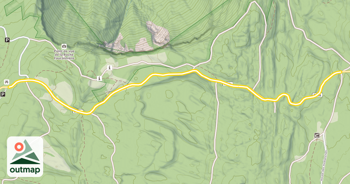 Map of Route de la Pesse