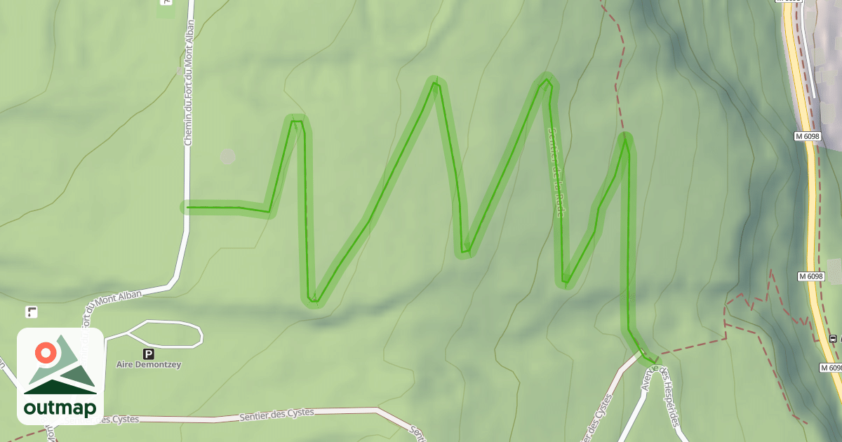 Map of Sentier de la Rade
