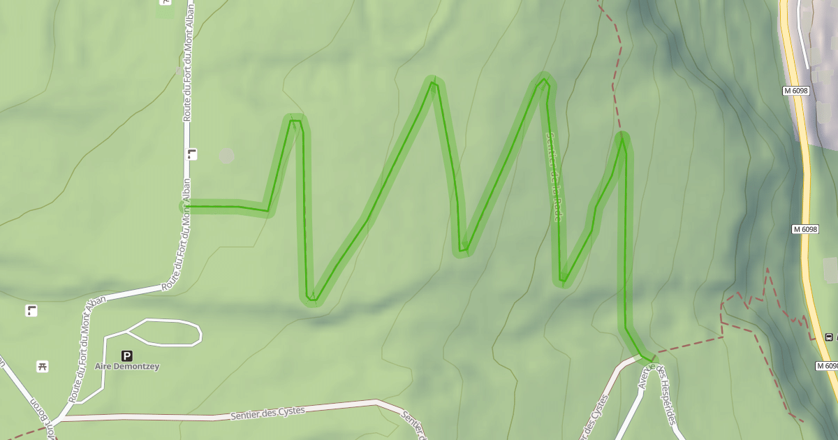 Map preview of Sentier de la Rade