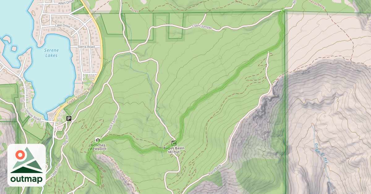 Map of Bogus Basin