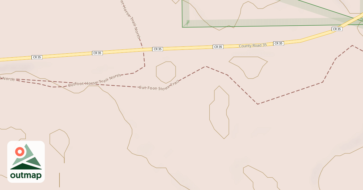 Map of CUT FOOT SEWER PLANT ROAD