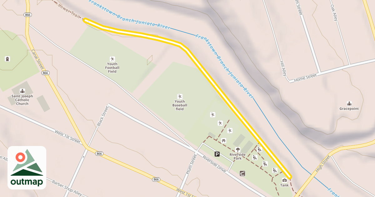 Map of Lower Trail