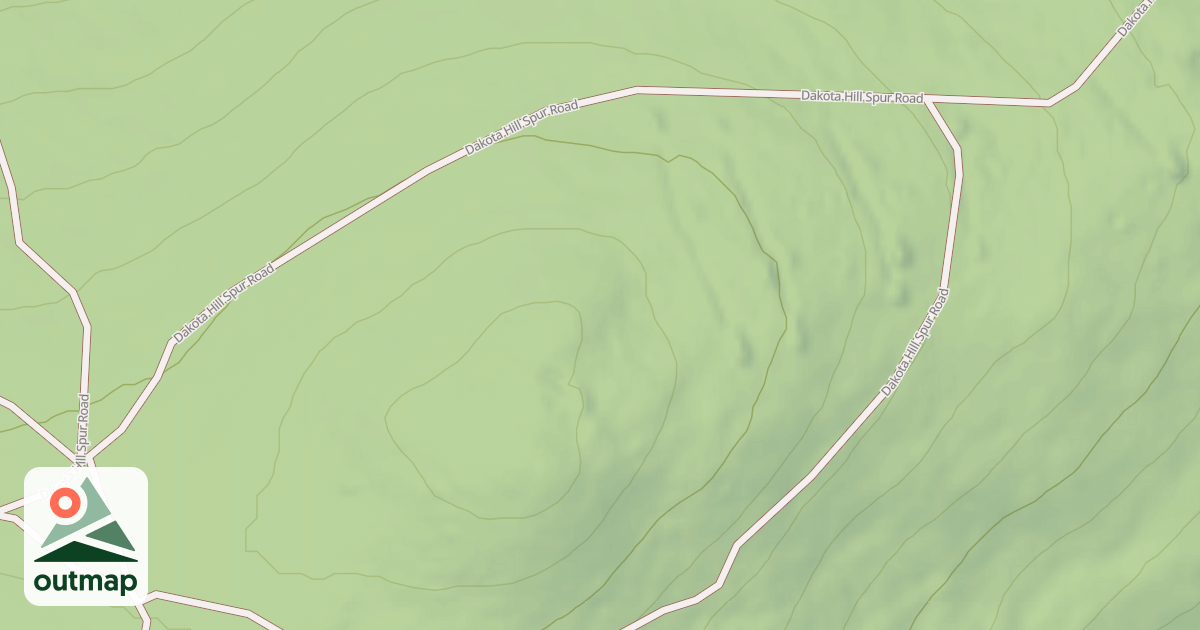 Map of DAKOTA HILL SPUR