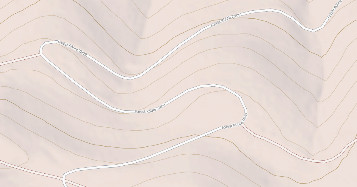 Map preview of USFS Motor Vehicle Use Map Roads {9A6A7210-1A2D-4105-81A9-C0AA80DC1726}