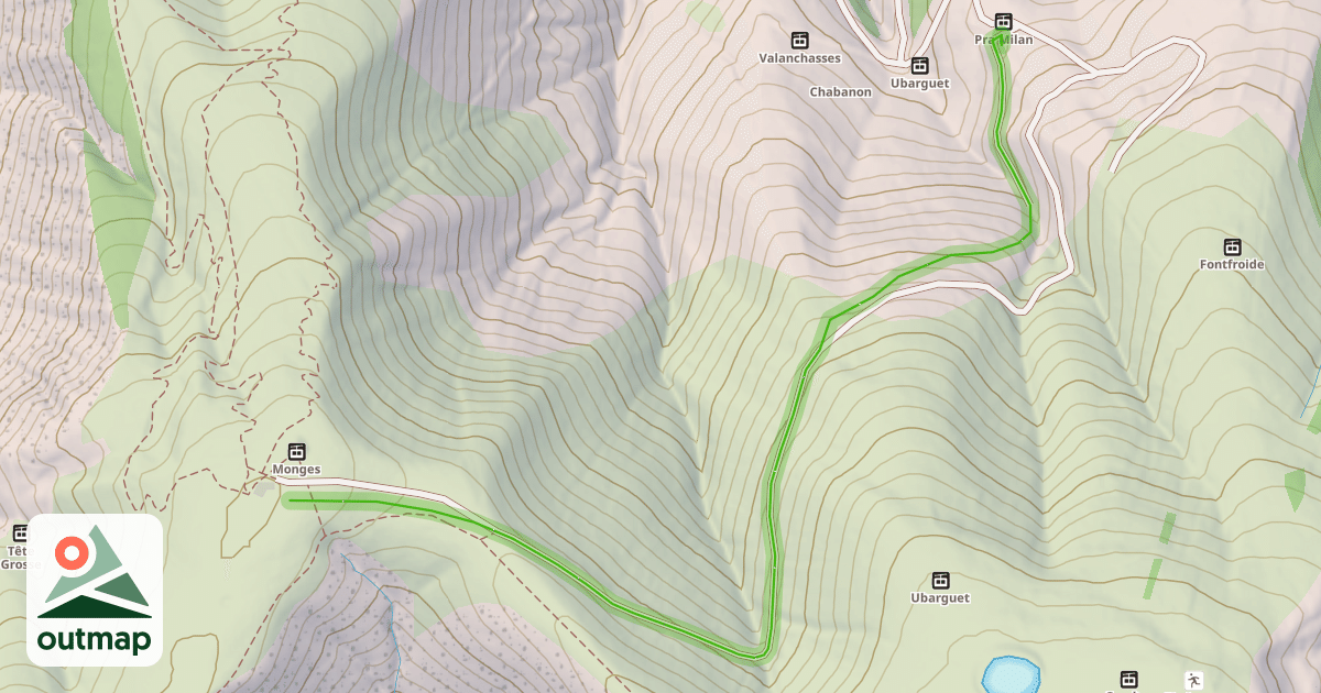Map of Retour télésiège