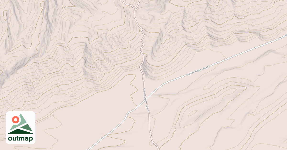 Map of COYOTE GULCH - SPUR C