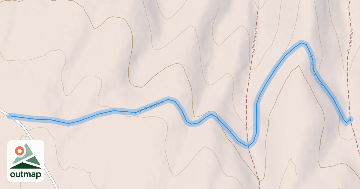 Map of 5 o'clock shadow