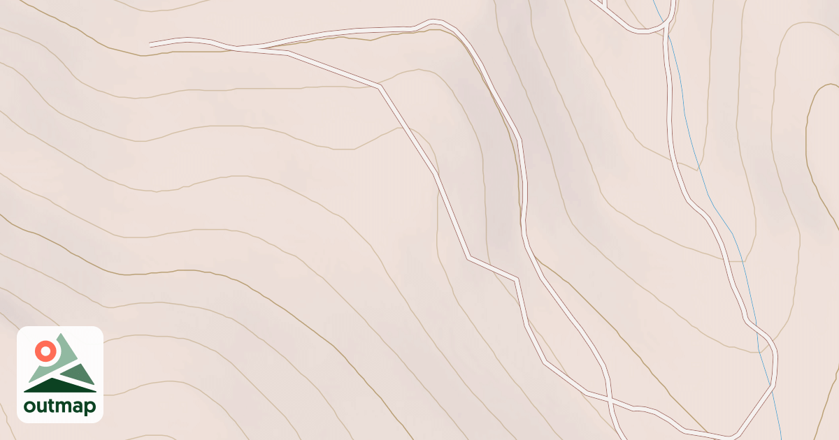 Map of ASPEN FLAT SPUR