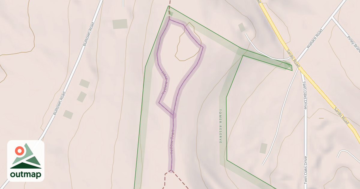 Map of Yellow Trail
