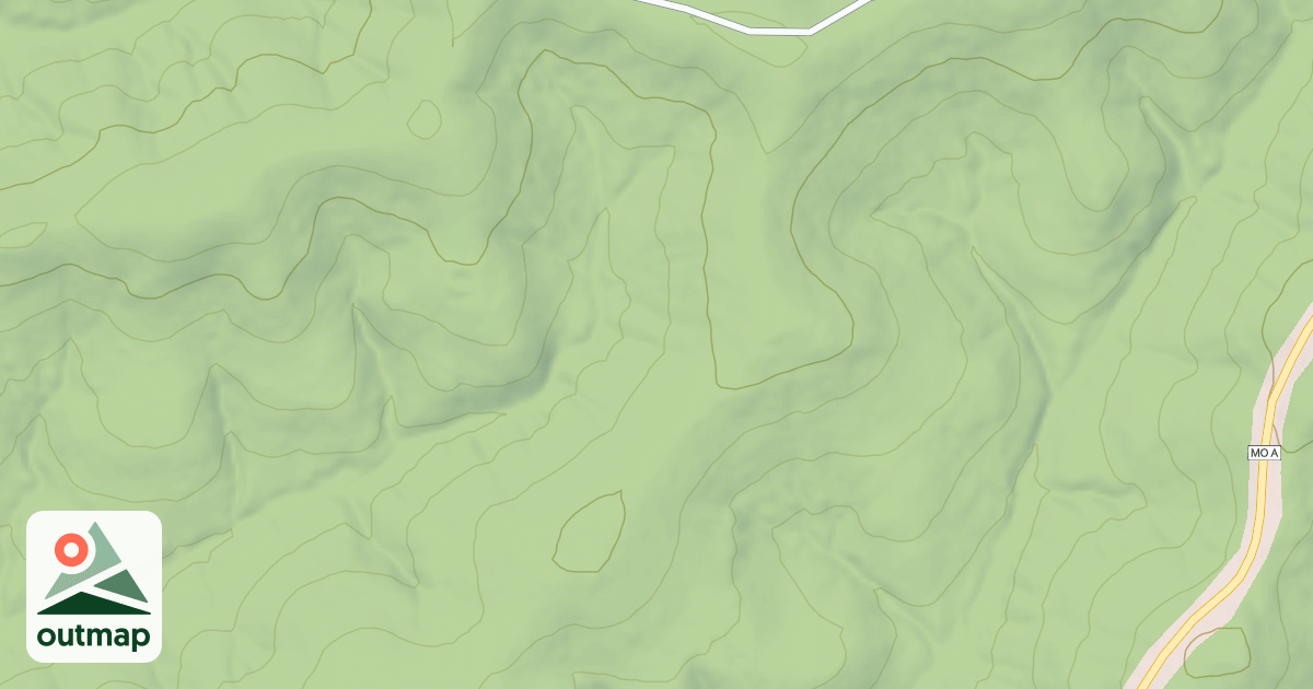 Map of NORTH SINKING RIDGE SPUR A