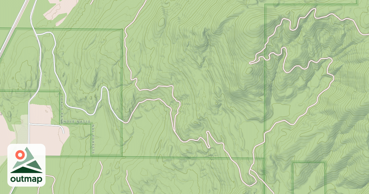 Map of LONG MOUNTAIN