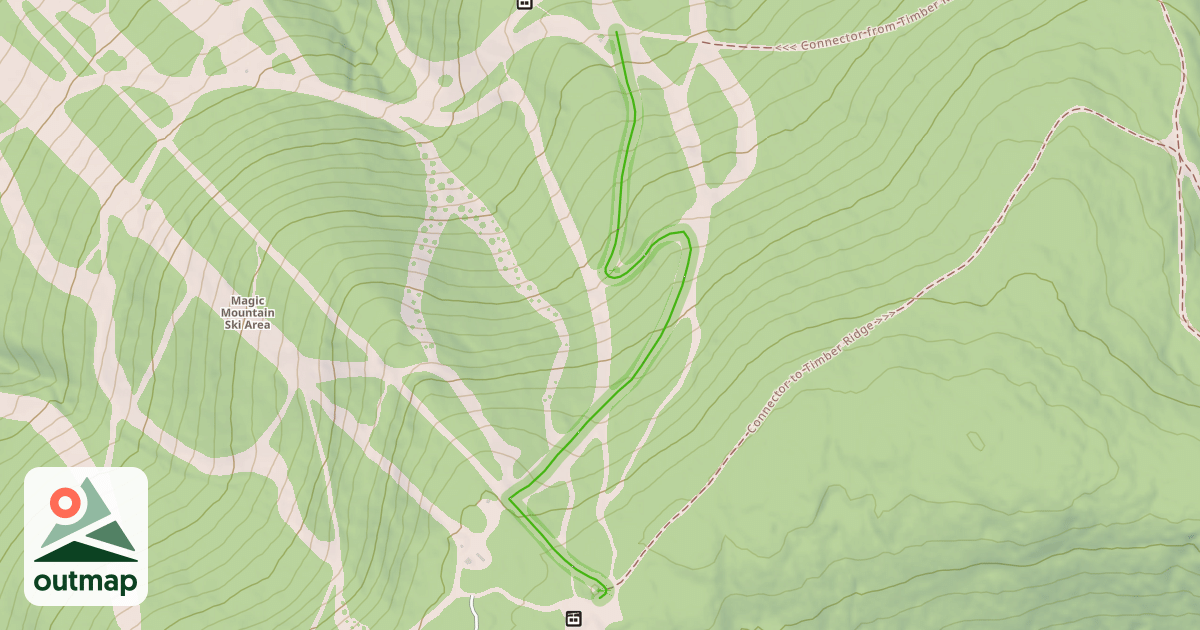 Map of Upper Magic Carpet