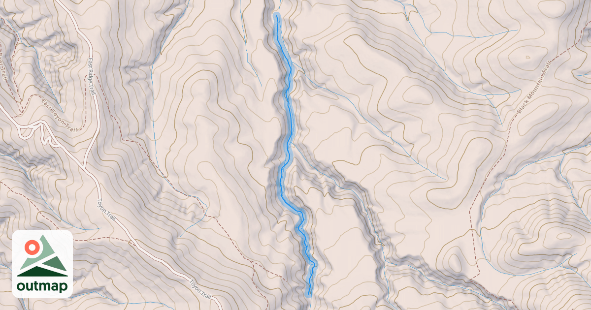 Map of Mark's Canyon Trail