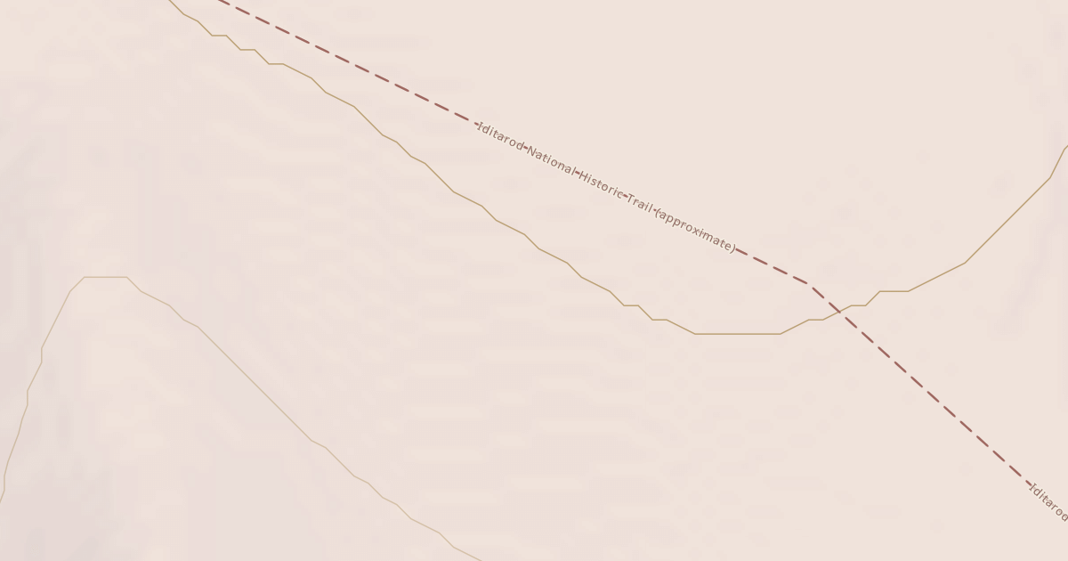 Map preview of Willow to Nome Winter Trail
