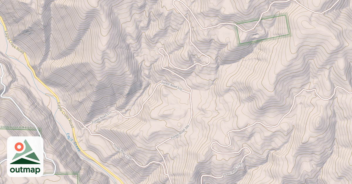 Map of USFS National Forest System Roads {2F93D06B-D510-4664-BED7-267F0E72B515}
