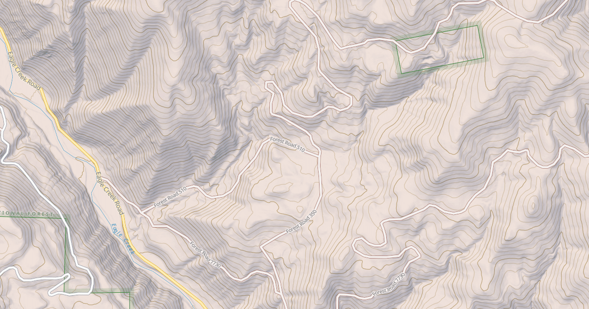 Map preview of USFS National Forest System Roads {2F93D06B-D510-4664-BED7-267F0E72B515}
