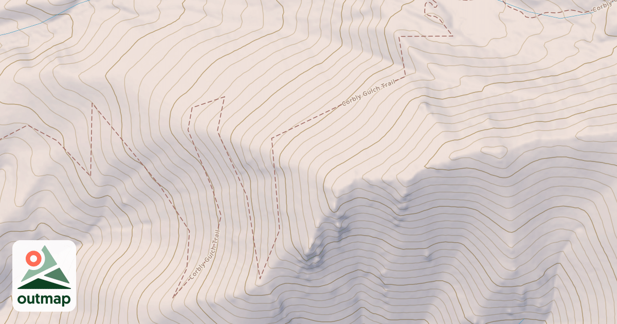 Map of Corbly Gulch
