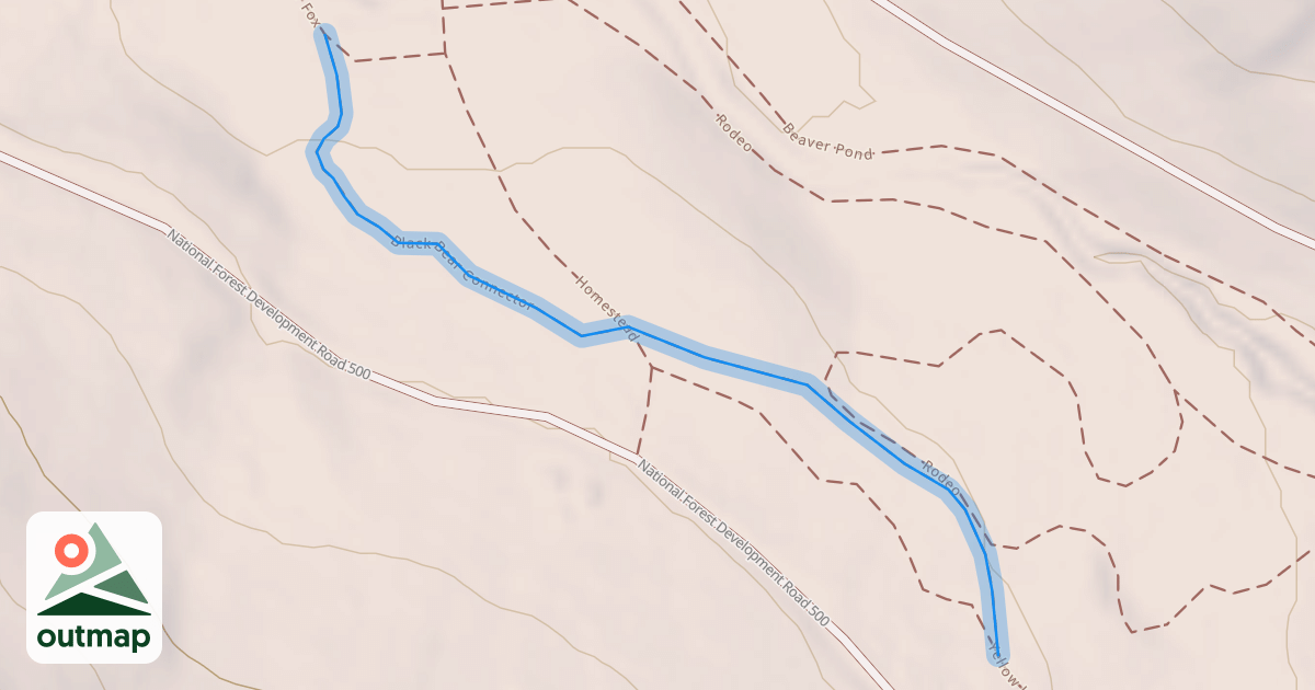 Map of Yellowjacket-Black Bear Connector