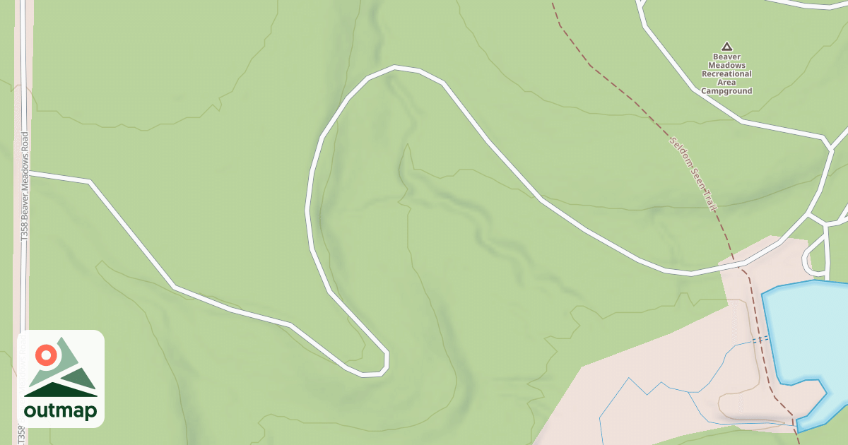 Map of BEAVER MEADOWS