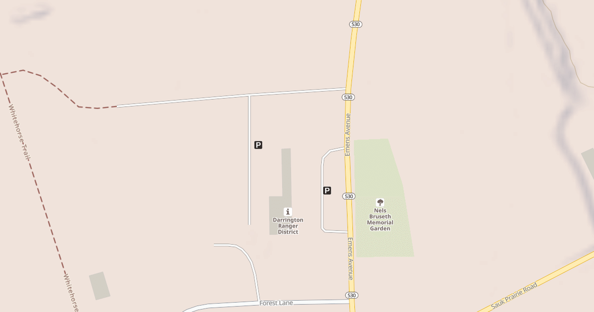 Map preview of DARRINGTON RANGER STATION