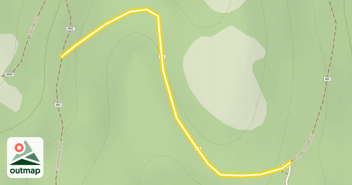 Map of Fish Creek Trail