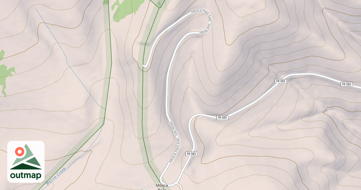 Map of MOSCA PASS ELEC. SITE