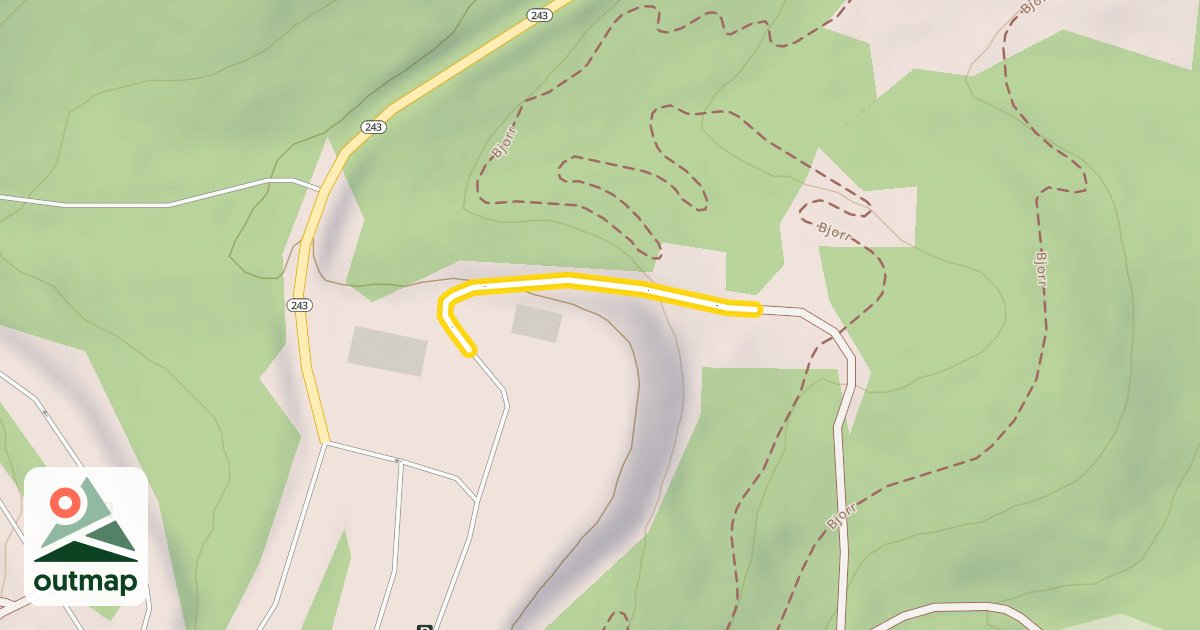 Map of Beaver Bottoms Nordic Trail