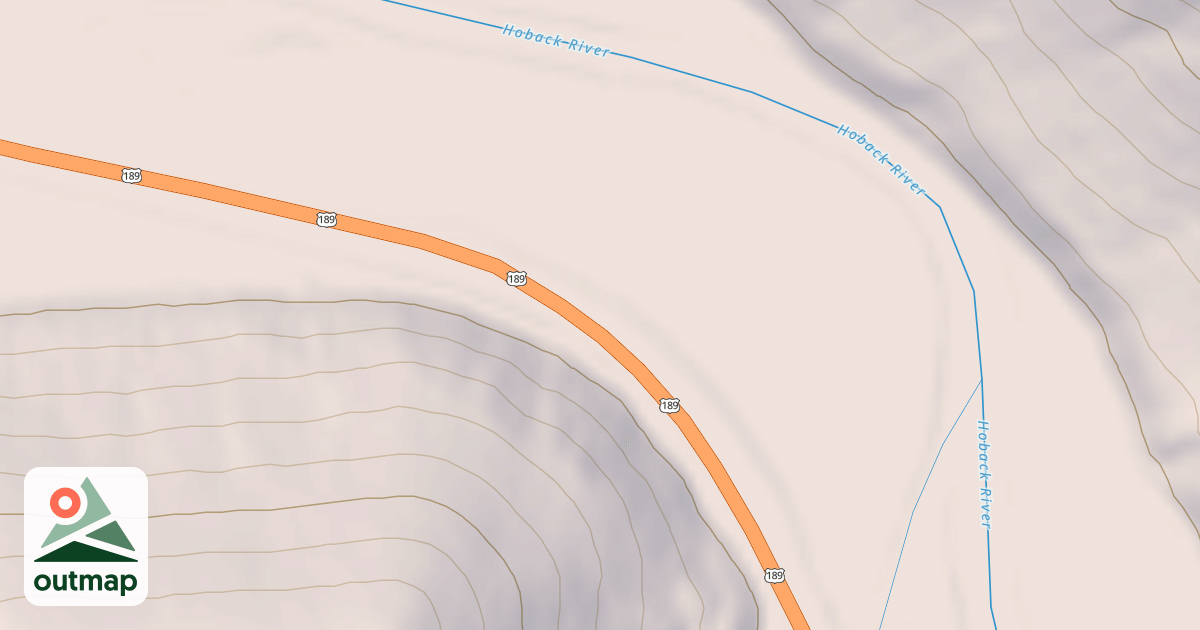 Map of HOBACK RIVER DISP REC SITES