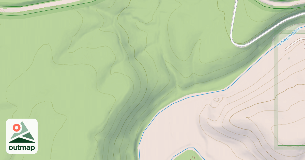 Map of POTLATCH RIVER A