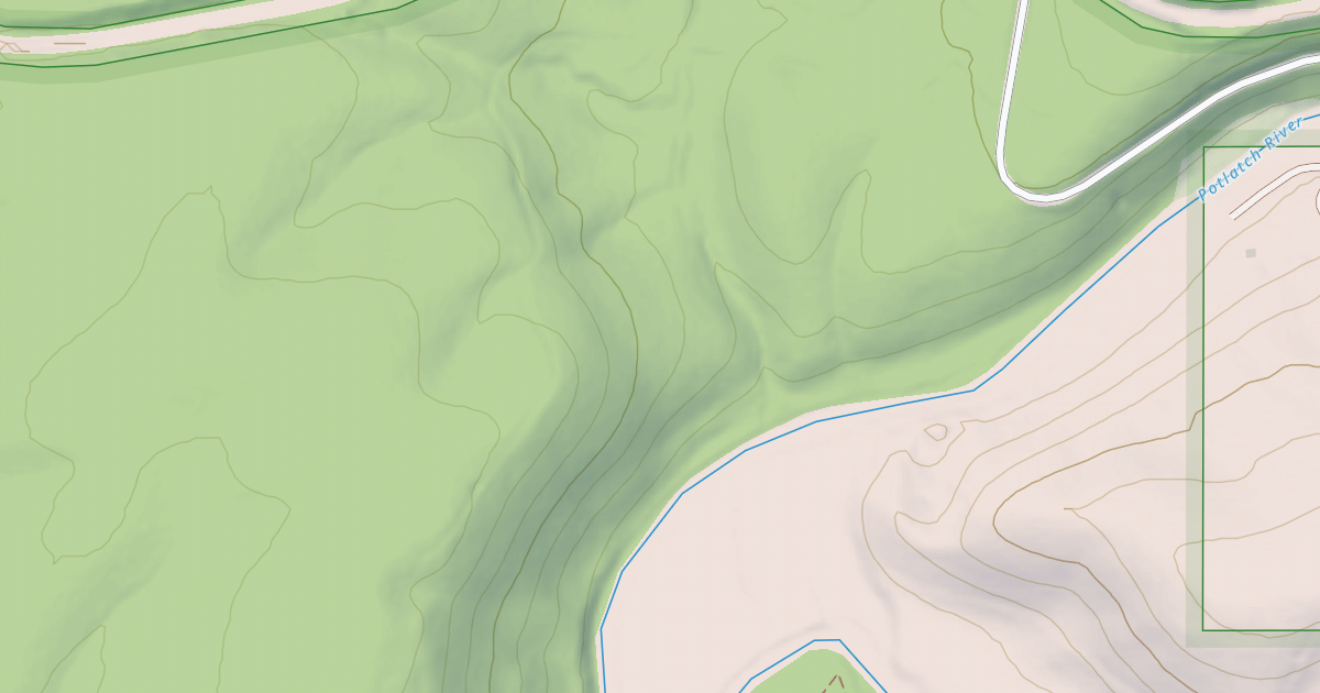 Map preview of POTLATCH RIVER A