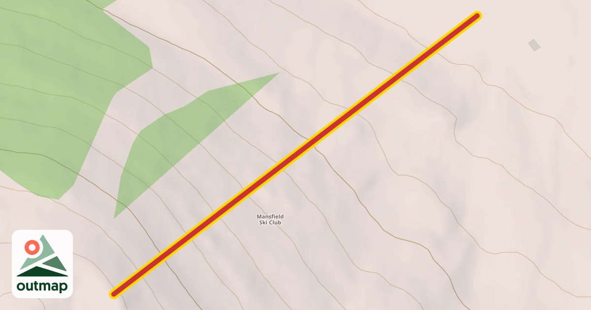 Map of Devil's Staircase T-Bar