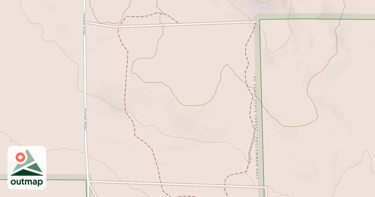 Map of Ogemaw Hills Trail