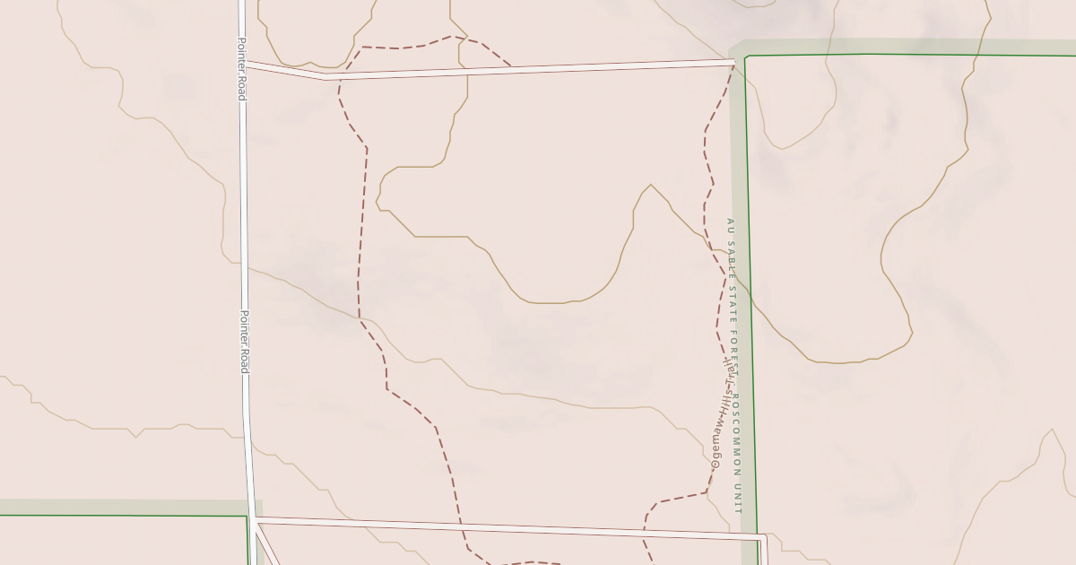 Map preview of Ogemaw Hills Trail