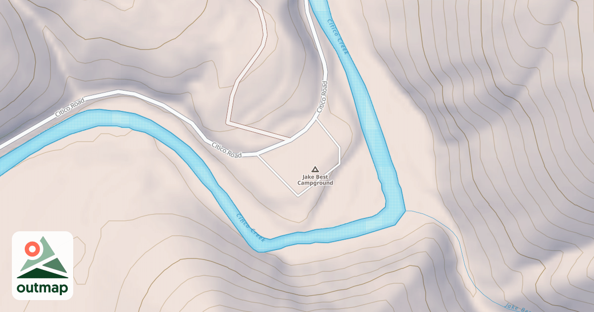Map of JAKE BEST CAMPGROUND