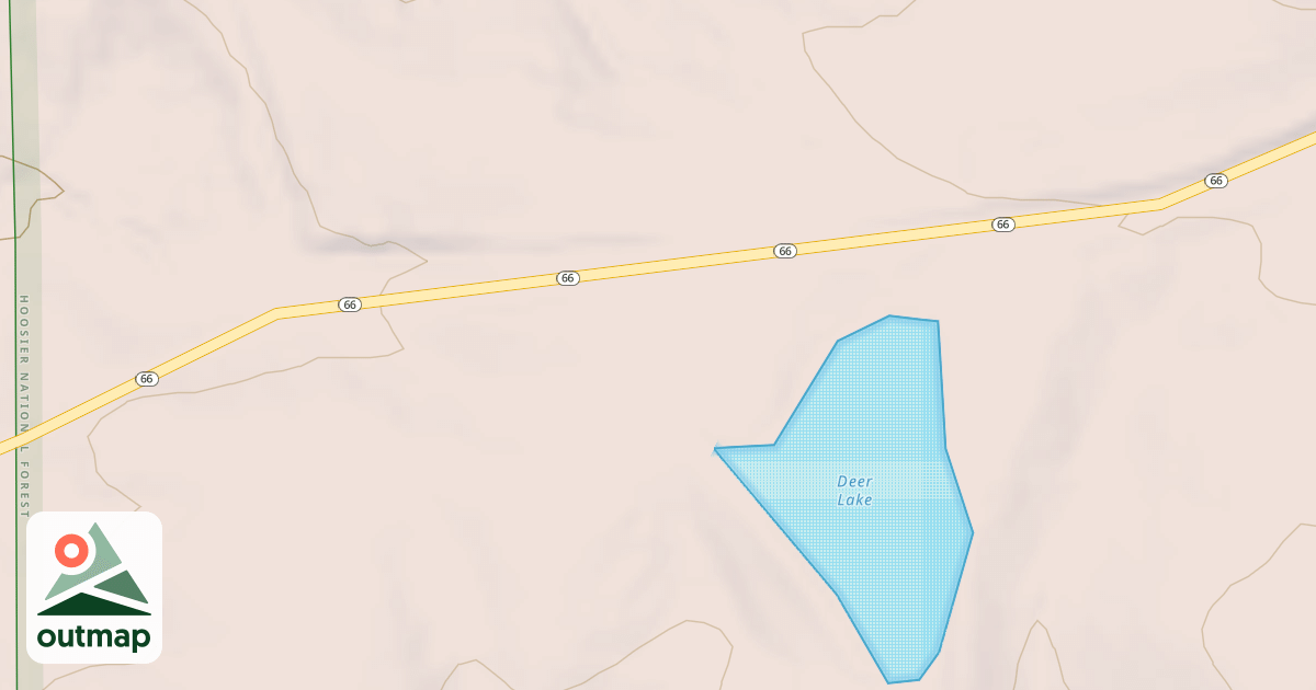 Map of DEER POND