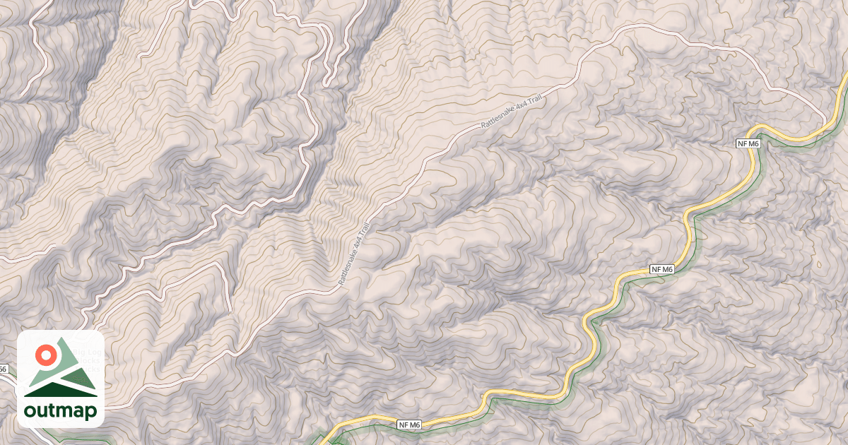 Map of RATTLESNAKE 4X4