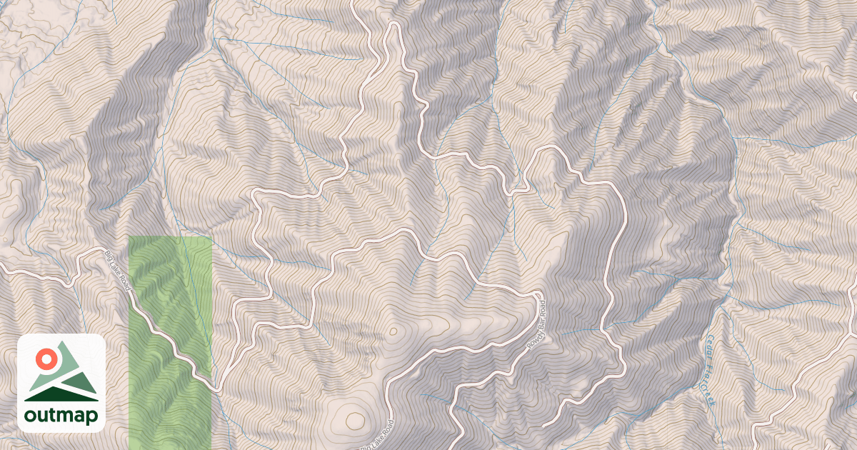 Map of CEDAR FLAT CR