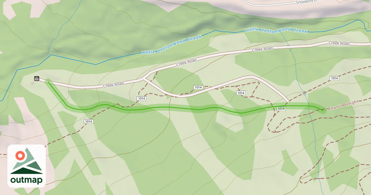 Map of Lower Mini Miners' Camp