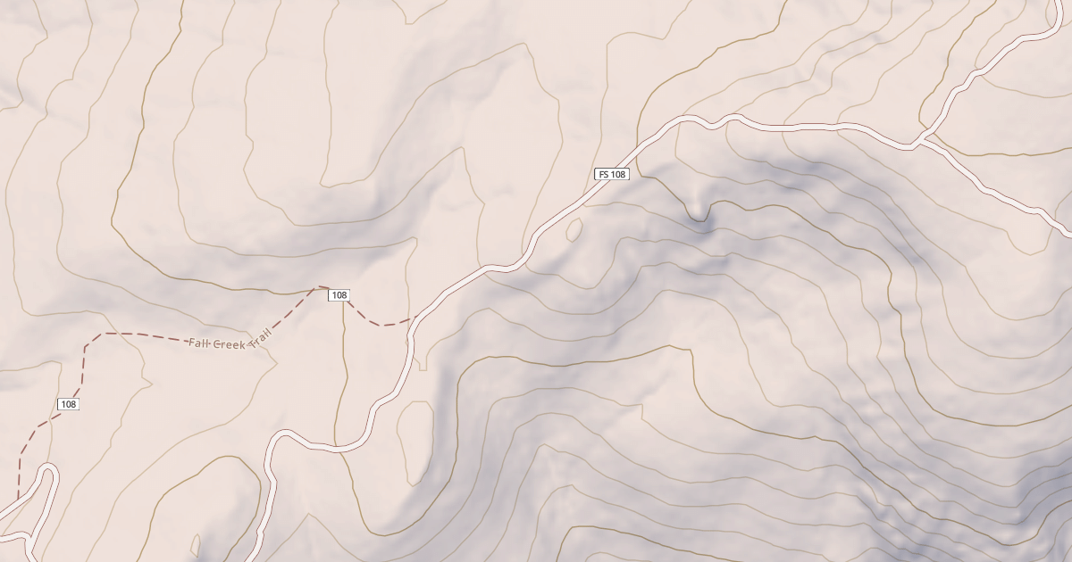 Map preview of Fall Creek Saddle