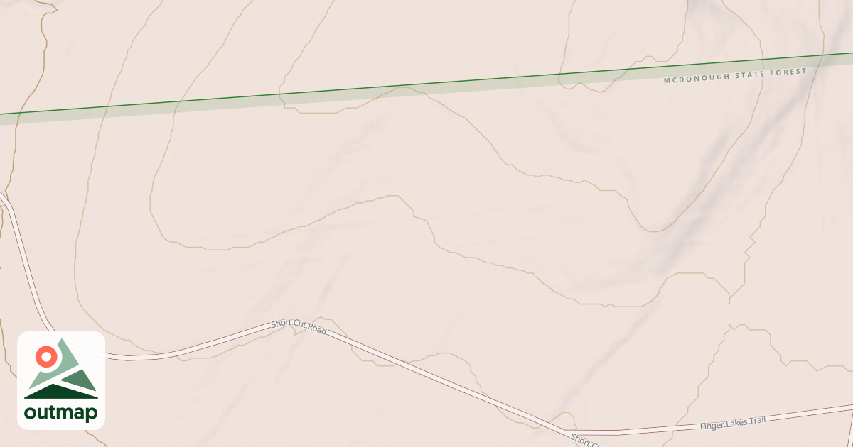Map of Highline Access Trail