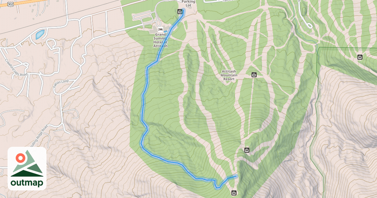 Map of Wandering Skis