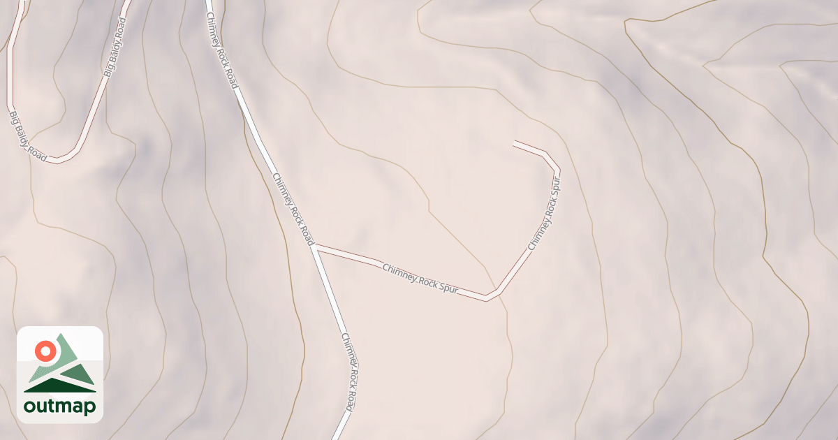 Map of CHIMNEY ROCK