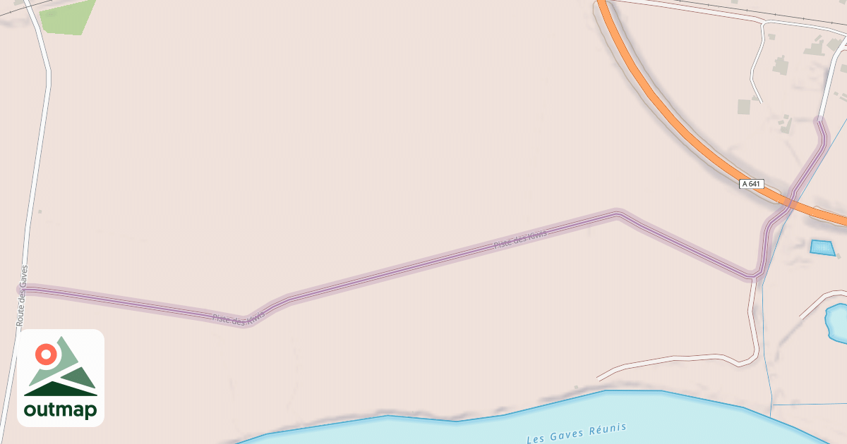 Map of Piste des Kiwis