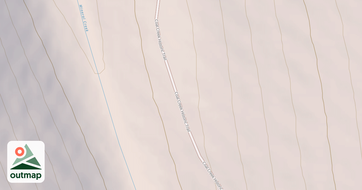 Map of Coal Creek Upper Road