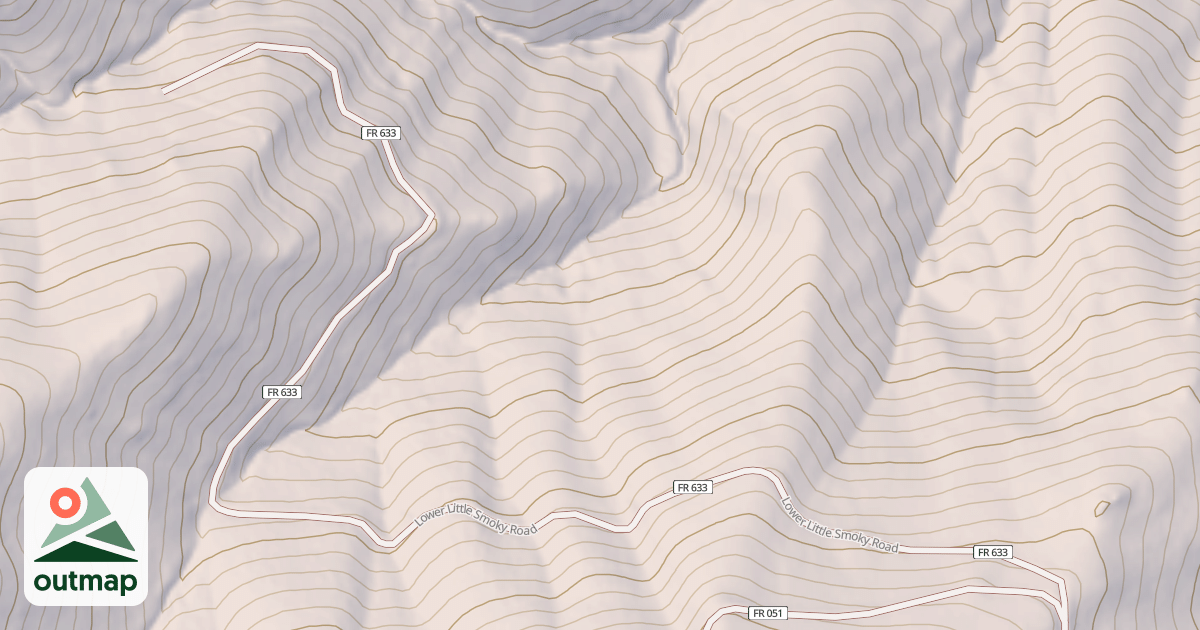 Map of WASH CANYON NORTH JEEP