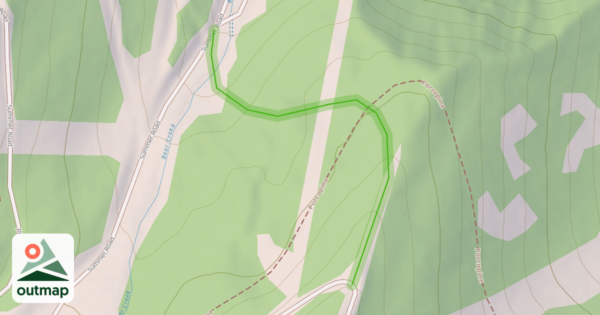 Map of Bear Hollow Woods