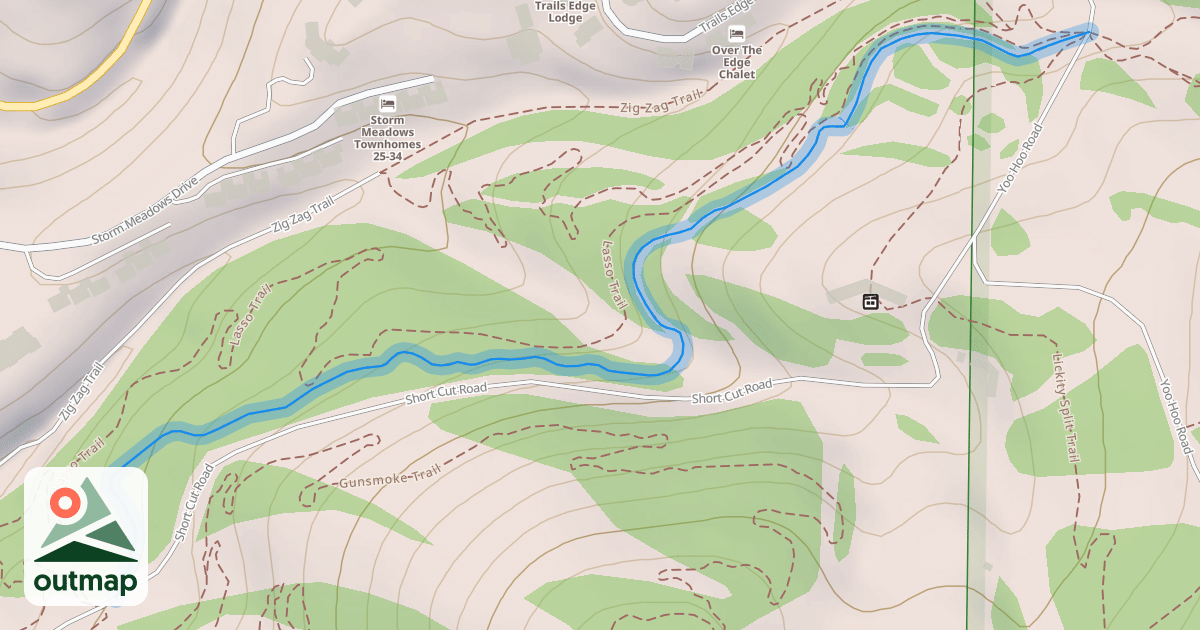 Map of Wrangler's Gulch Trail