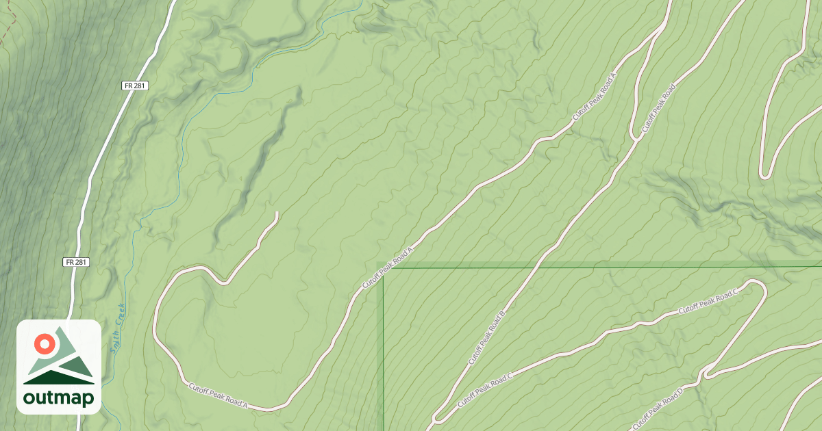 Map of CUTOFF PEAK A