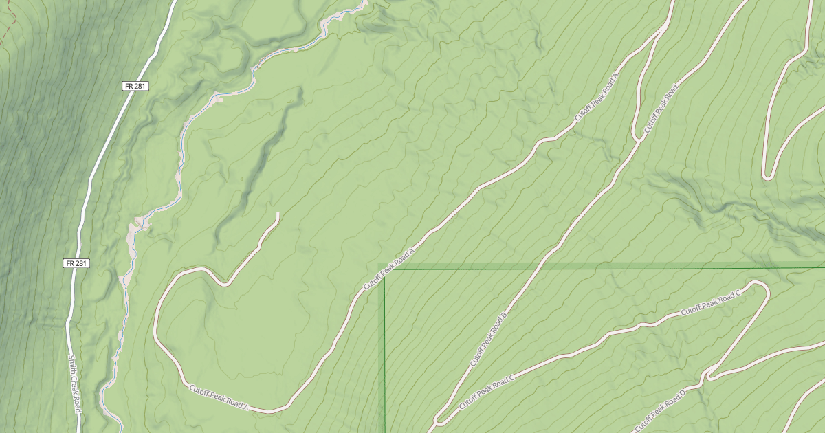 Map preview of CUTOFF PEAK A