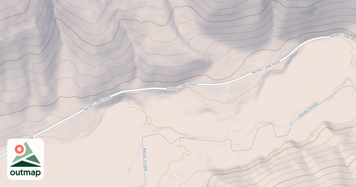 Map of Rainey Creek